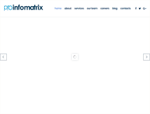 Tablet Screenshot of proinfomatrix.com